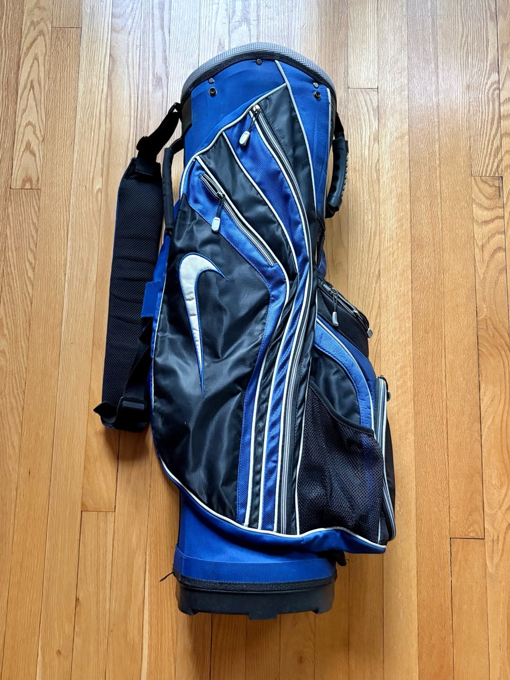 Nike Performance Golf Cart Carry Staff Bag 14-Way Lightweight Blue Black